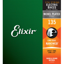 15435 ELECTRIC BASS NICKEL PLATED STEEL NANOWEB