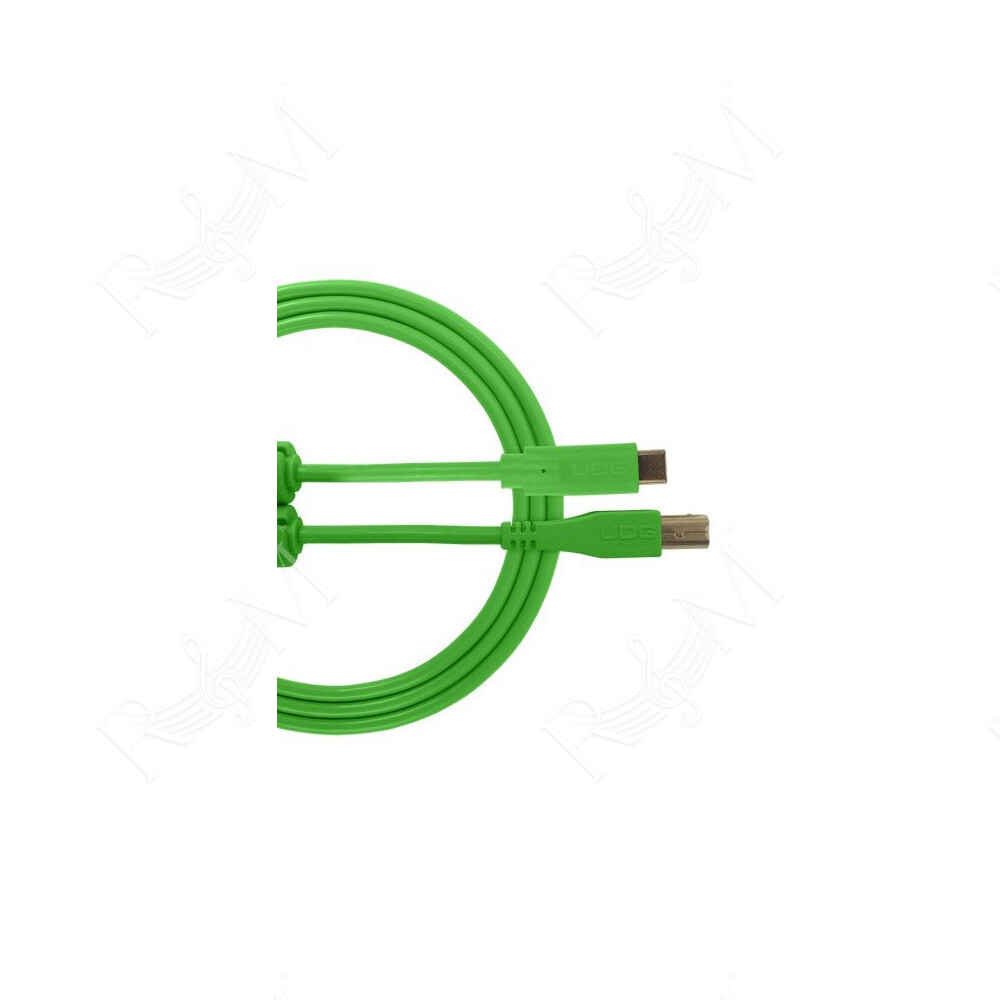 U96001GR - ULTIMATE AUDIO CABLE USB 2.0 C-B GREEN STRAIGHT 1,5M