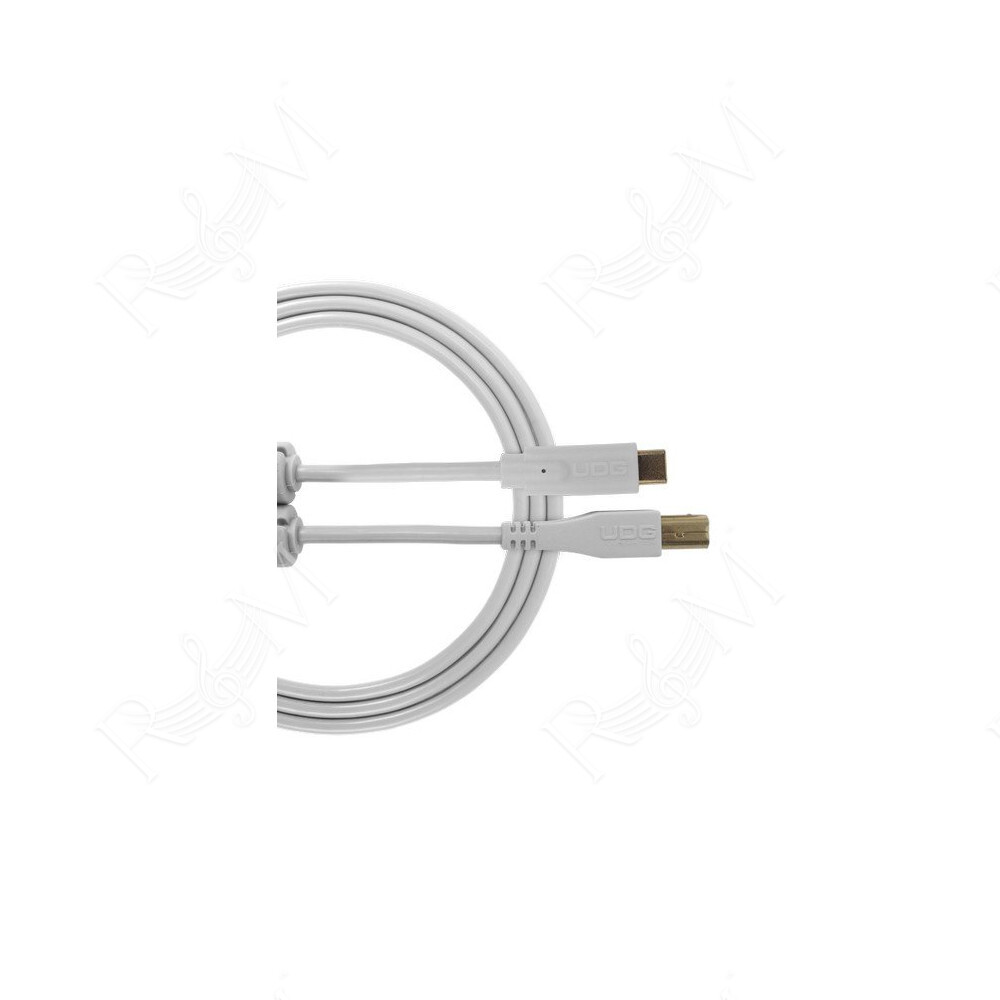 U96001WH - ULTIMATE AUDIO CABLE USB 2.0 C-B WHITE STRAIGHT 1,5M