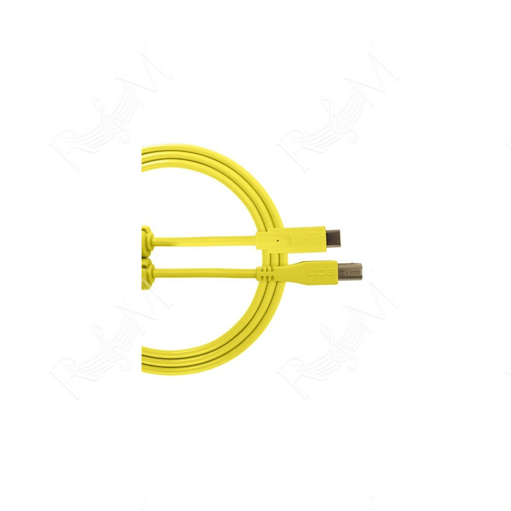 U96001YL - ULTIMATE AUDIO CABLE USB 2.0 C-B YELLOW STRAIGHT 1 ,5M