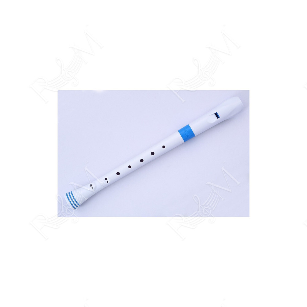 SOPRANO RECORDER-DITEGGIATURA TEDESCA (BIANCO/BLU)