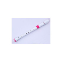 SOPRANO RECORDER-DITEGGIATURA TEDESCA (BIANCO/ROSA)