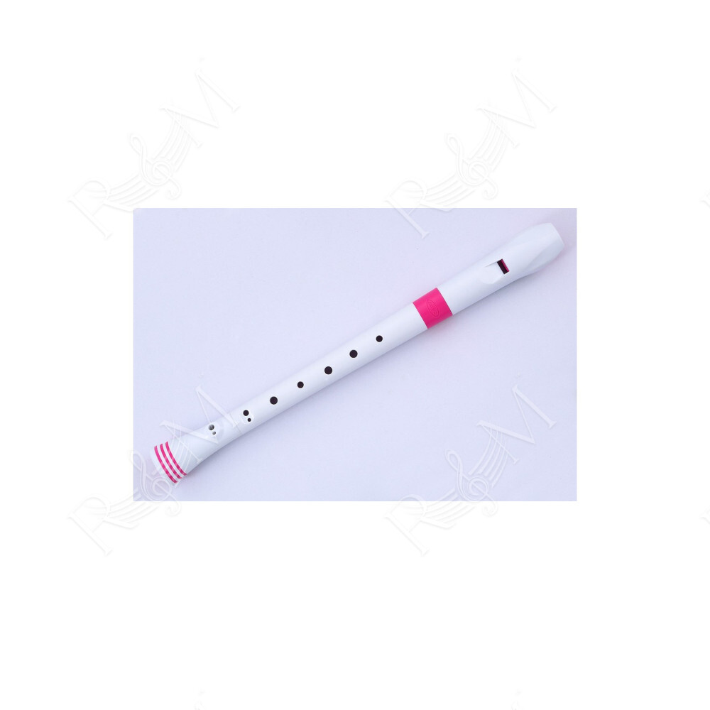 SOPRANO RECORDER-DITEGGIATURA BAROCCA (BIANCO/ROSA)