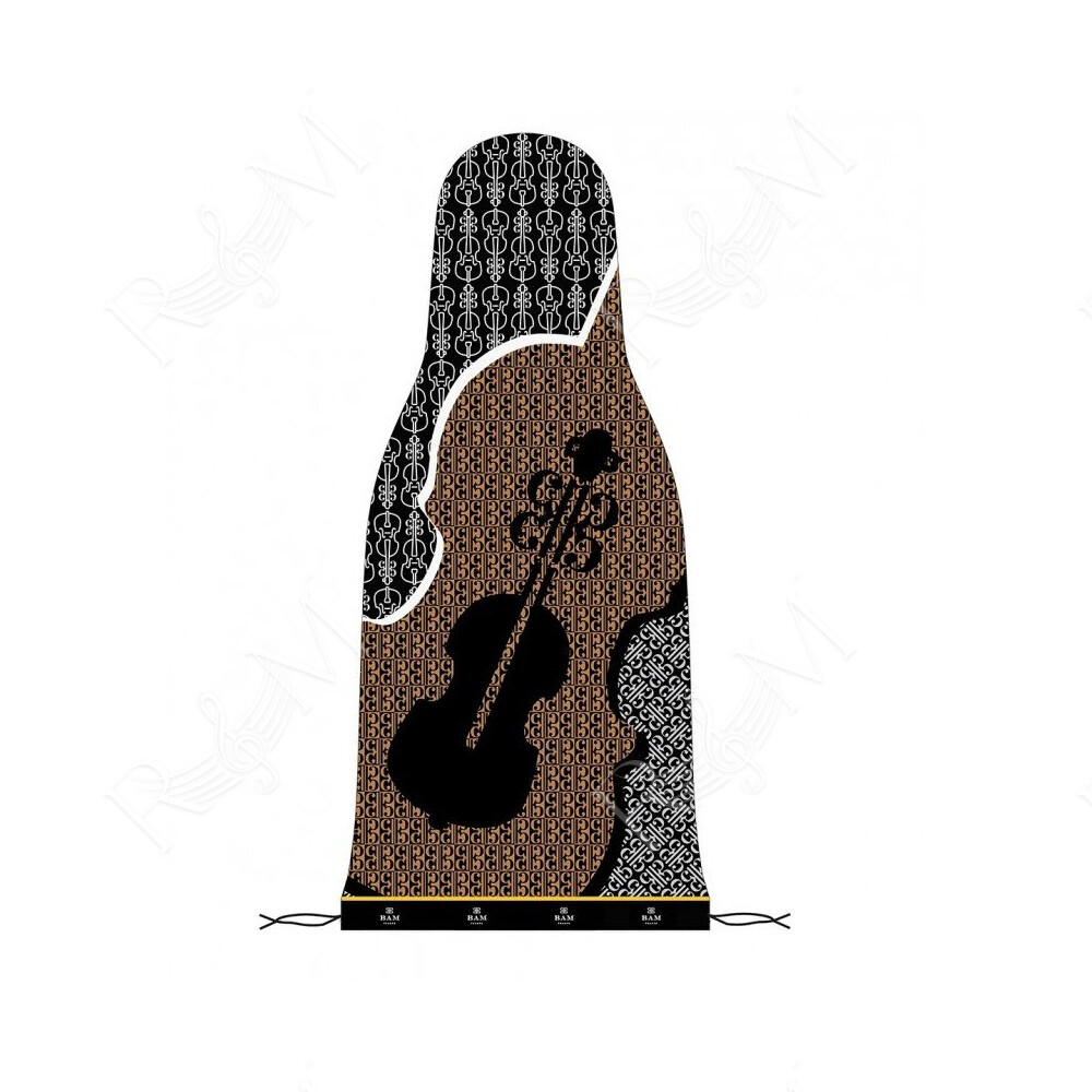 BFIC-0050 SINGOLO STRATO IN SETA PIZZO PER VIOLINO - ORANGE