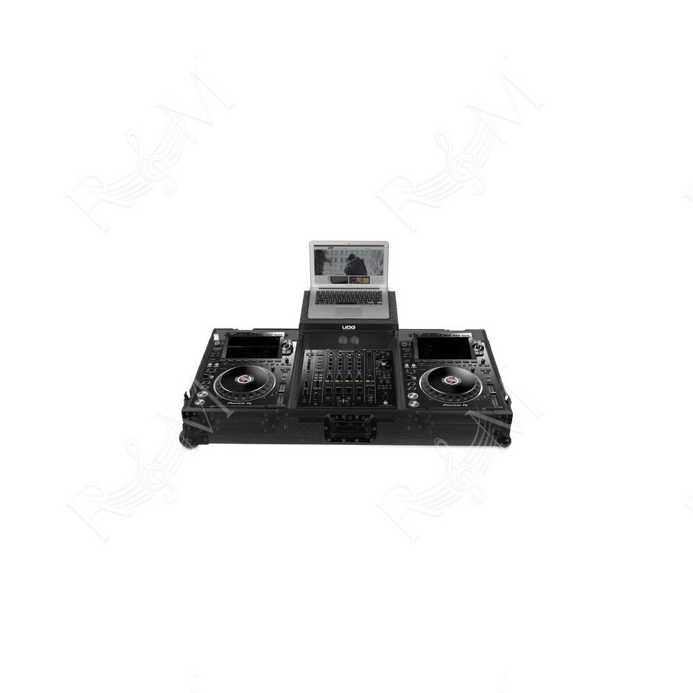 U91086BL - ULTIMATE FLIGT CASE SET PIONEER CDJ-3000/A9 BLACK PLUS (L&W)