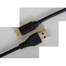 U98001BL - ULTIMATE AUDIO CABLE USB 3.0 C-A BLACK STRAIGHT 1,5M