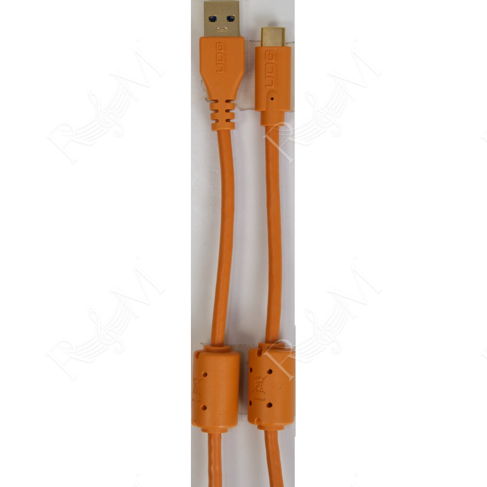 U98001OR - ULTIMATE AUDIO CABLE USB 3.0 C-A ORANGE STRAIGHT 1,5M