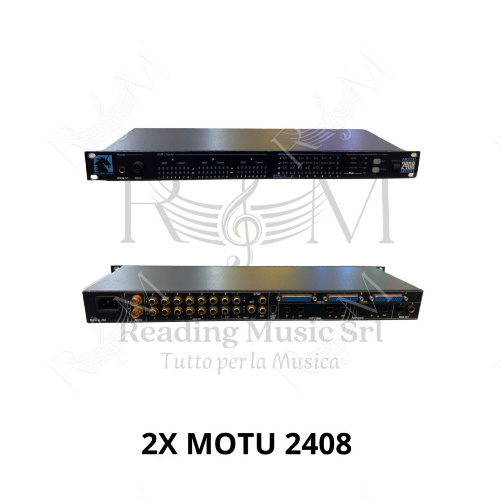 MOTU 2408 MKII + 2 MOTU 2408 + PCI-324 | Usato ⭐
