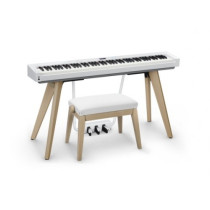 Casio BG50-VINYL-WE Panchetta Pianoforte Bianca Regolabile