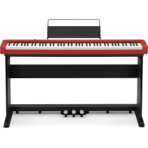 CASIO CDP-S160RDSET Piano Digitale 88 Tasti Pesati Rosso + 3 Pedali