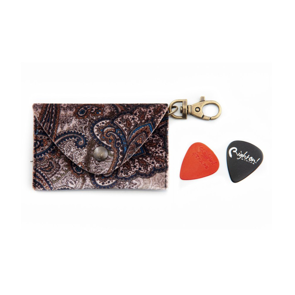 Righton! Straps Pick Pounch Paisley Brown