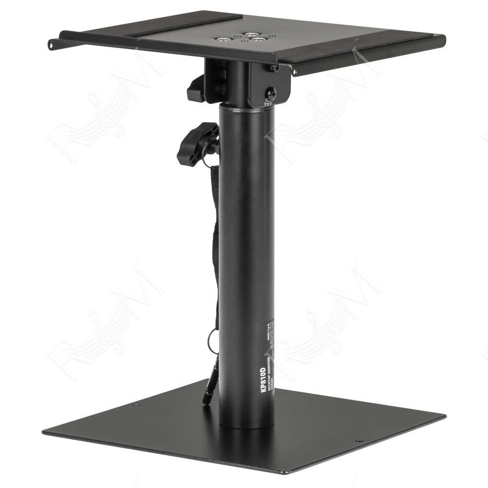 Robusto supporto per monitor da tavolo che fornisce un sostegno molto stabile. Altezza e inclinazione regolabili. Disponibile ne