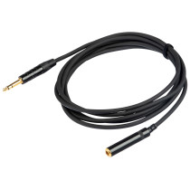 Cavo audio professionale "EXTENSION" con connessioni jack Stereo Ø 6.3 mm REAN - presa jack Stereo Ø 6.3 mm REAN. Lunghezza: 10 