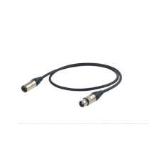 Cavo professionale DMX per segnale DMX512 con connessioni presa volante XLR 5P Neutrik - spina volante XLR 5P Neutrik/NC5FXX - D