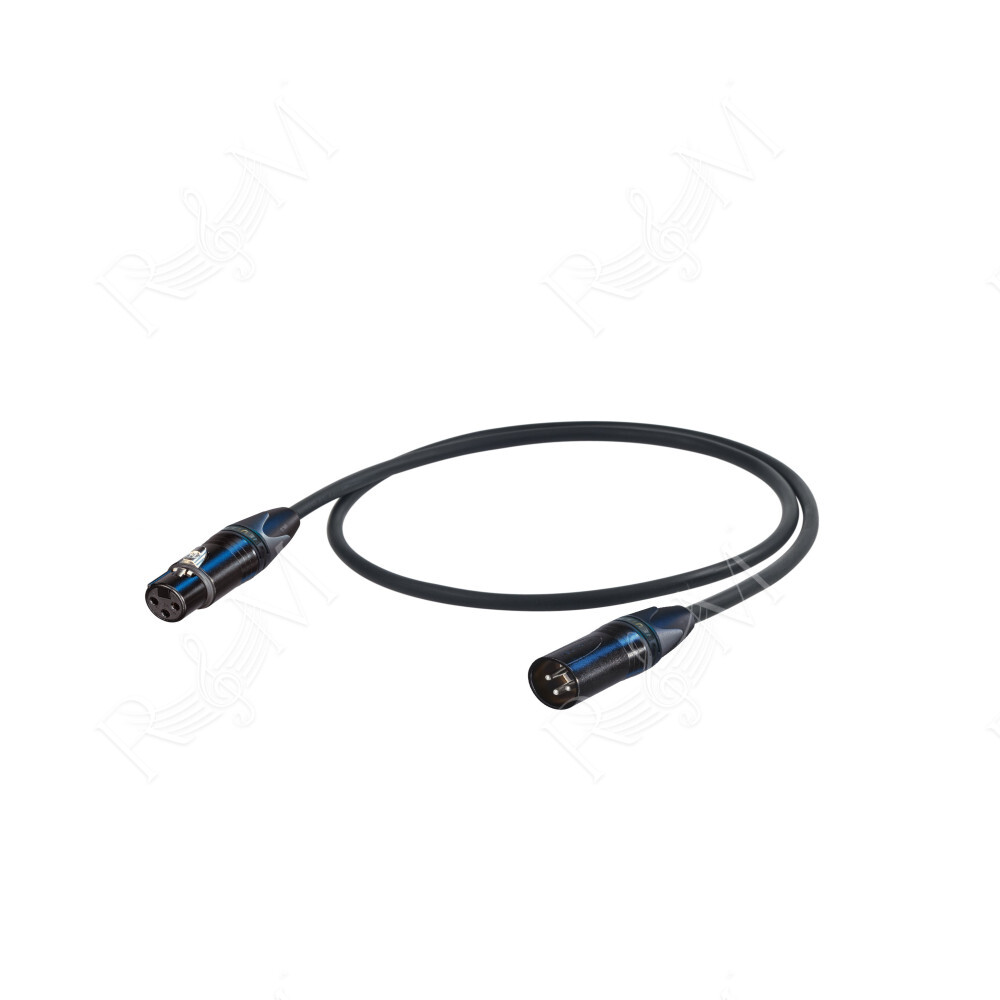 Cavo professionale esoterico bilanciato con connessioni presa volante XLR 3P Neutrik - spina volante XLR 3P Neutrik con contatti
