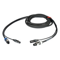 Cavo professionale Combinato DMX + alimentazione per il collegamento di apparati lighting. Lunghezza: 4 metri. Colore disponibil