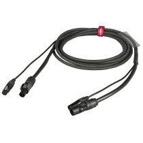 Cavo professionale Combinato DMX + alimentazione per il collegamento di apparati lighting. Lunghezza: 5 metri. Colore disponibil
