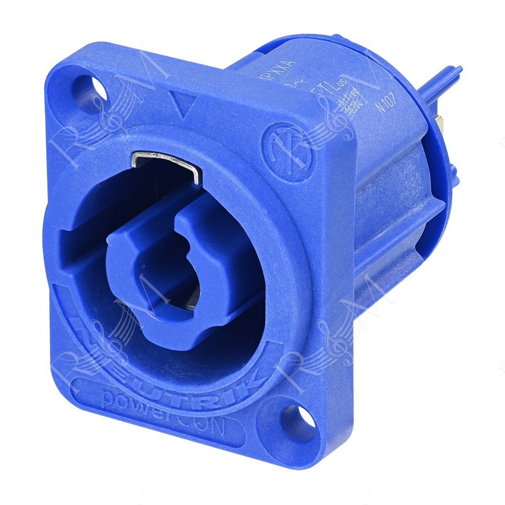 Spina da pannello NEUTRIK powerCON di potenza 20A, blue, power-in system, 3 poli.