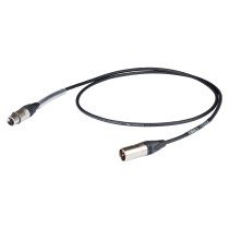 Cavo professionale DMX per segnale DMX512 con connessioni presa volante XLR 3P Neutrik - spina volante XLR 3P Neutrik/NC3FXX - D