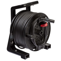 Avvolgitore professionale PROEL, con cavo DMXD234 - 2 x 0,34 mm² - assemblato con connettori NEUTRIK femminavolante NC5FXXBAG + 