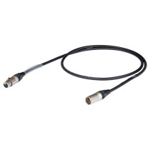 Cavo professionale DMX per segnale DMX512 con connessioni presa volante XLR 5P Neutrik - spina volante XLR 5P Neutrik/NC5FXX - D