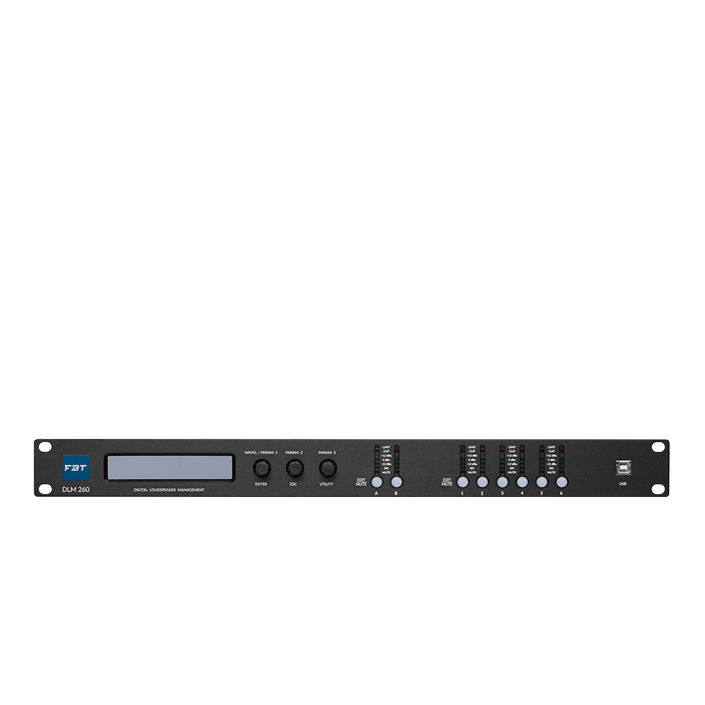 FBT DLM 260 – Processore Audio Digitale DSP 2 Ingressi 6 Uscite