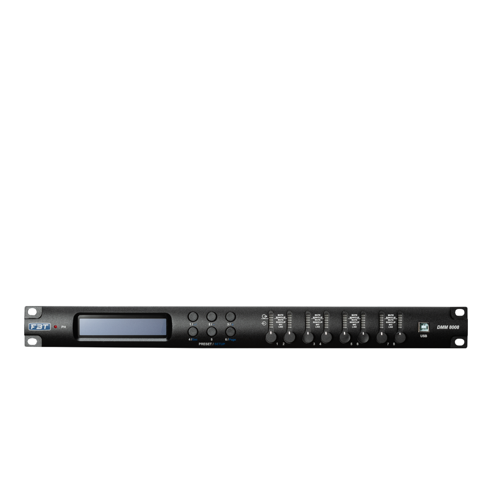 FBT DMM 8008 – Mixer Digitale a Matrice 8 Ingressi e 8 Uscite