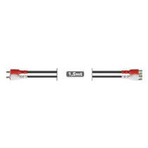 Prolunga Audio 2 RCA m /2 RCA f  1,5mt
