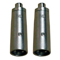 Coppia adattatori audio  XLR m/RCA f