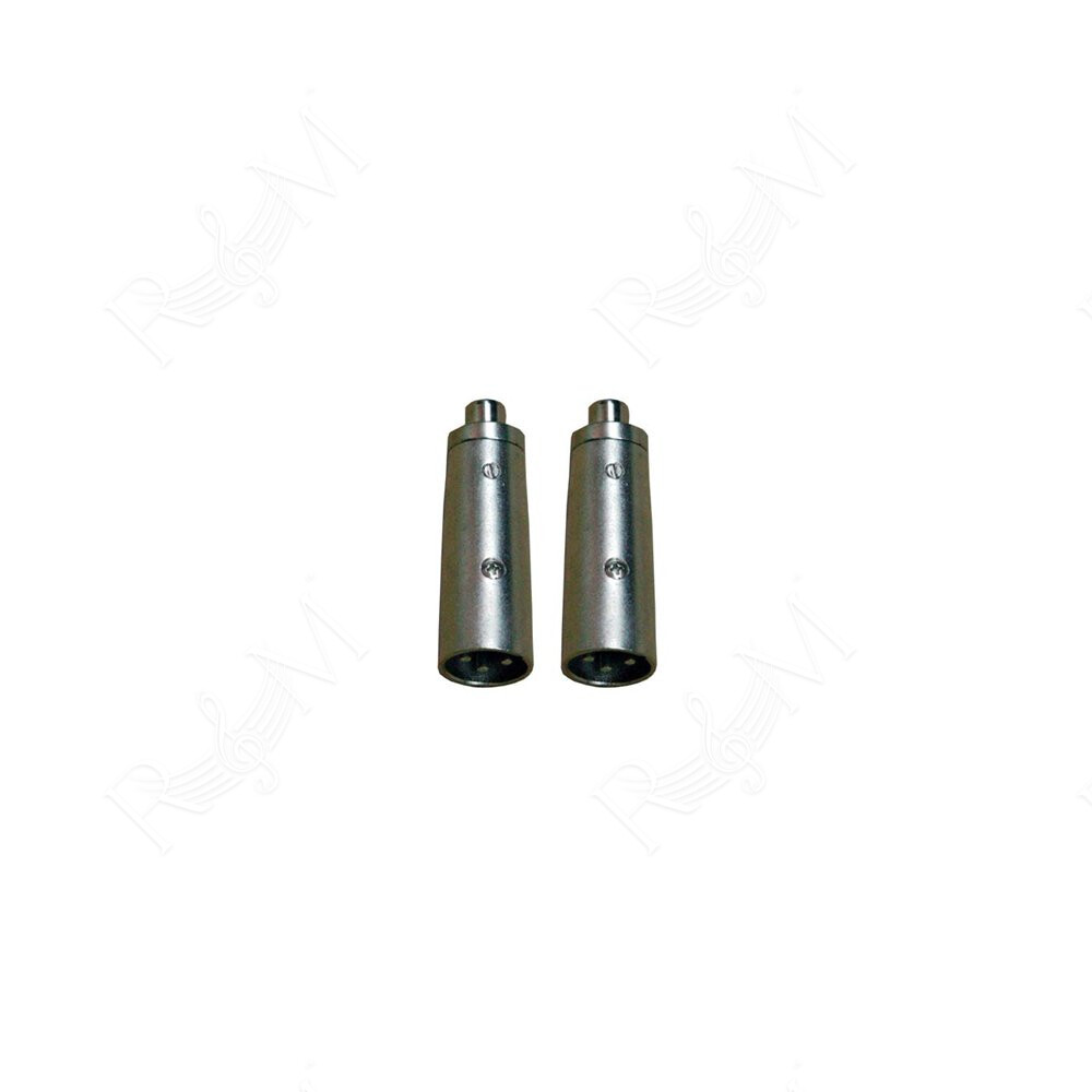 Coppia adattatori audio  XLR m/RCA f