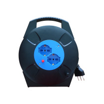 Prolunga elettrica con doppia presa ed avvolgicavo 8MT