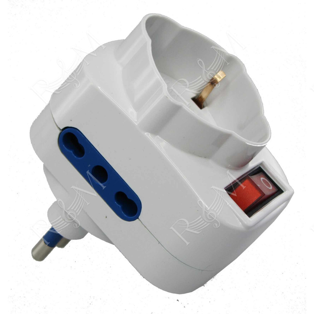 Adattatore Multipresa con interruttore