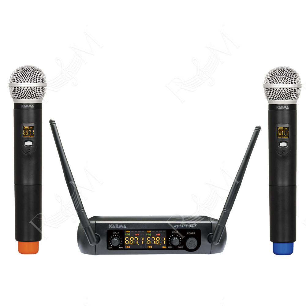 Doppio radiomicrofono UHF palmare