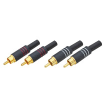 4 connettori RCA M