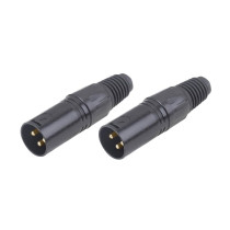 Coppia connettori XLR M