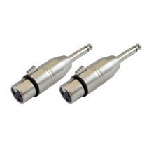 Adattatori XLR F / Jack 6,3mm mono