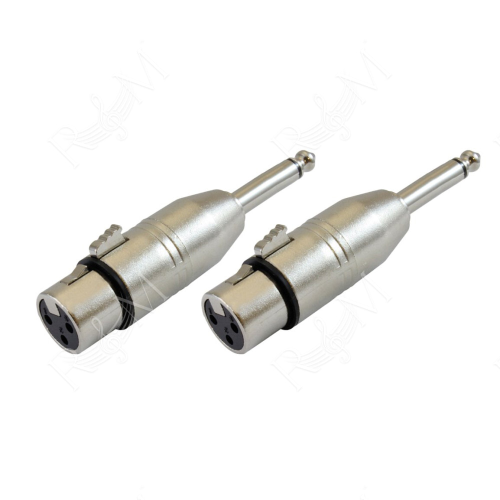 Adattatori XLR F / Jack 6,3mm mono