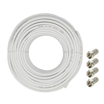 Cavo sat 6mm - 25mt bianco