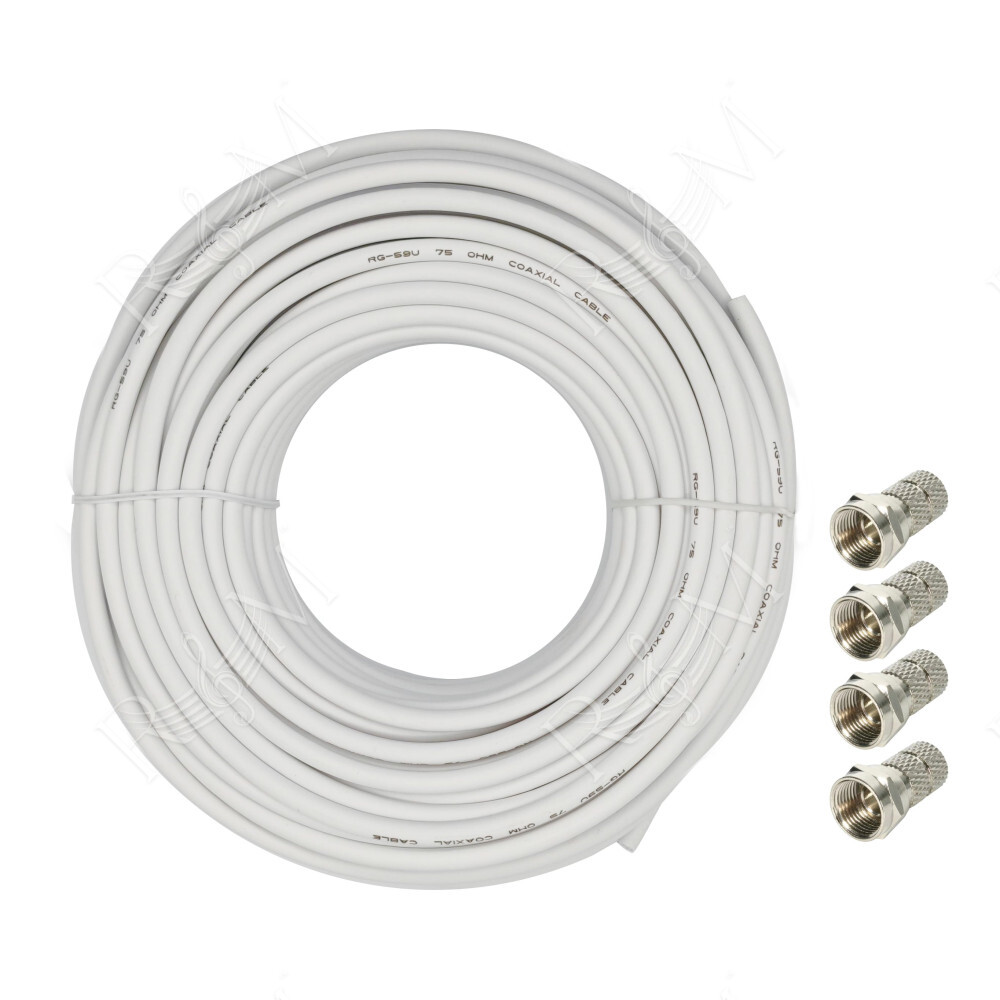 Cavo sat 6mm - 25mt bianco