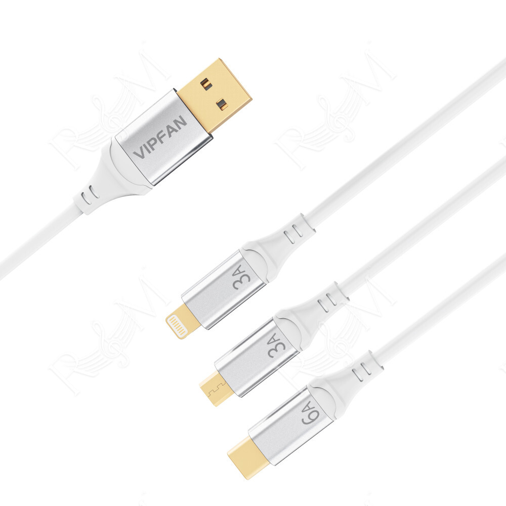 Cavo con triplo connettore