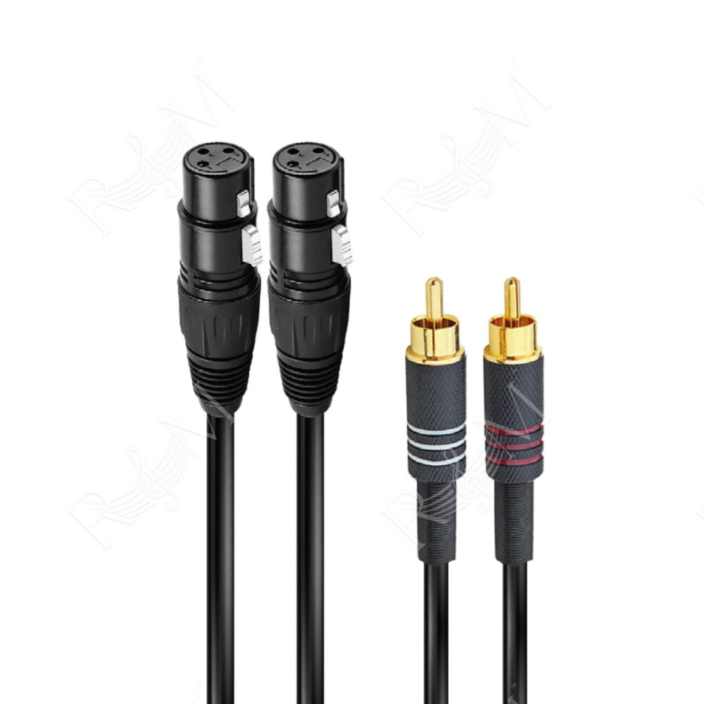 Cavo audio 2 XRL f a 2 RCA m 1,5mt