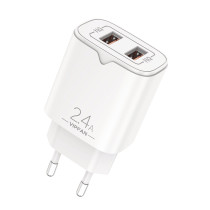 Caricatore 2 x USB - 2,4A Rapido