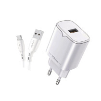 Caricatore USB Q.C. 18W +  cavo type C