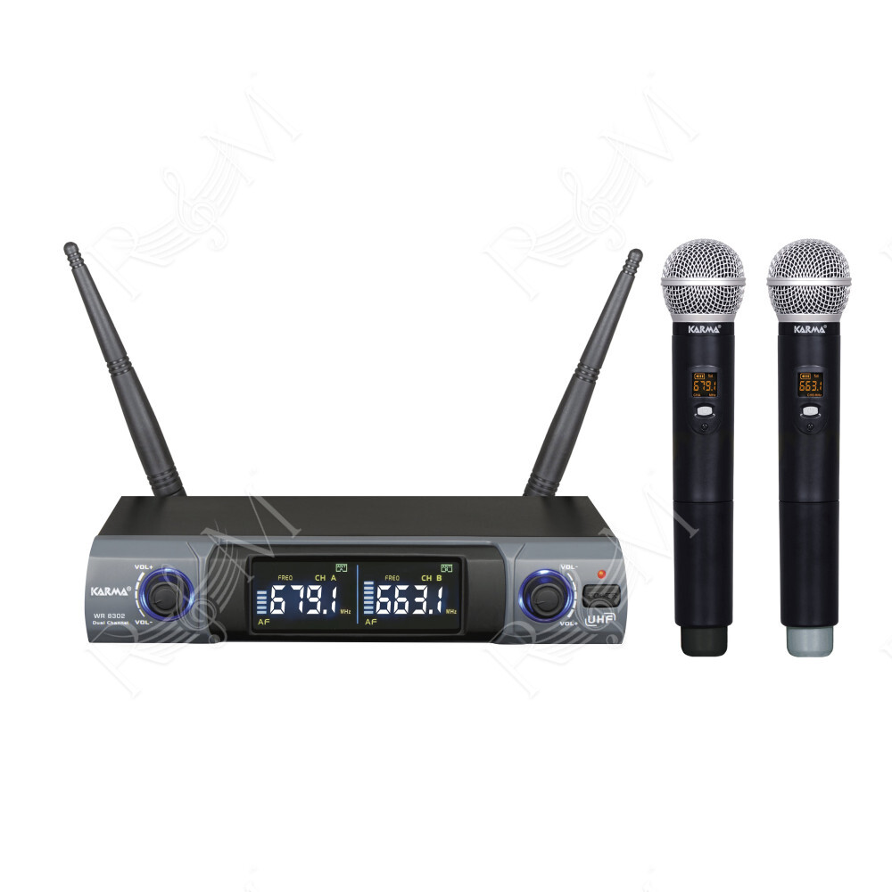 Doppio radiomicrofono palmare UHF