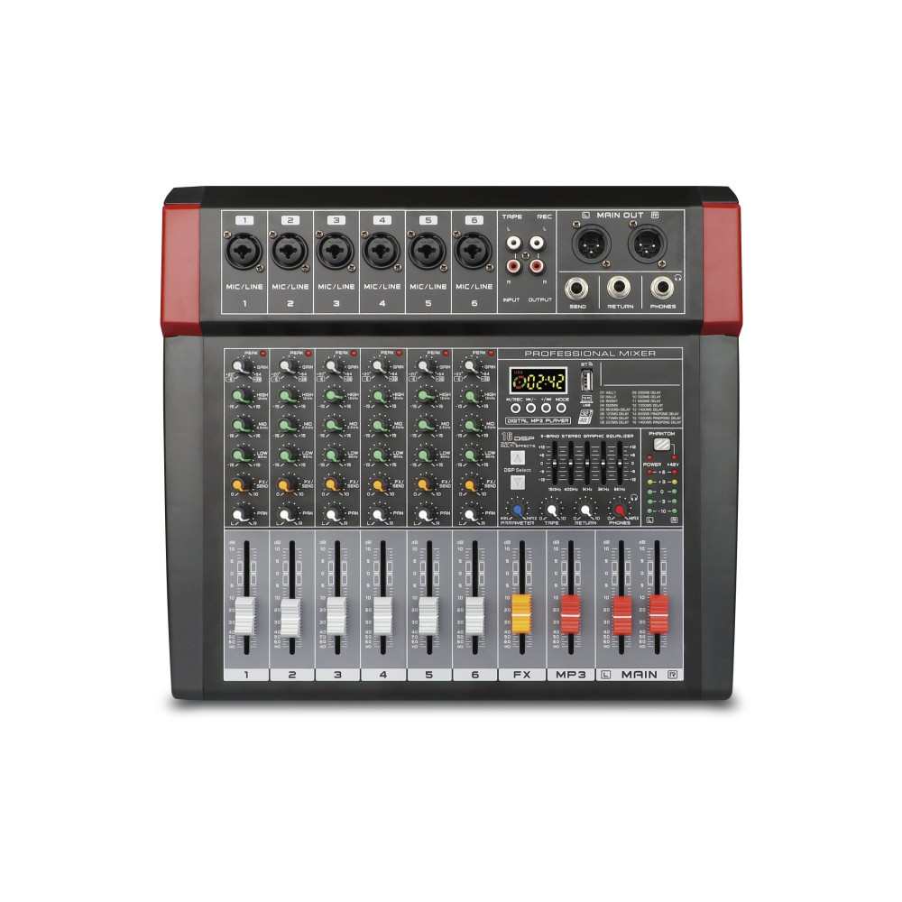 Mixer microfonico 8 canali