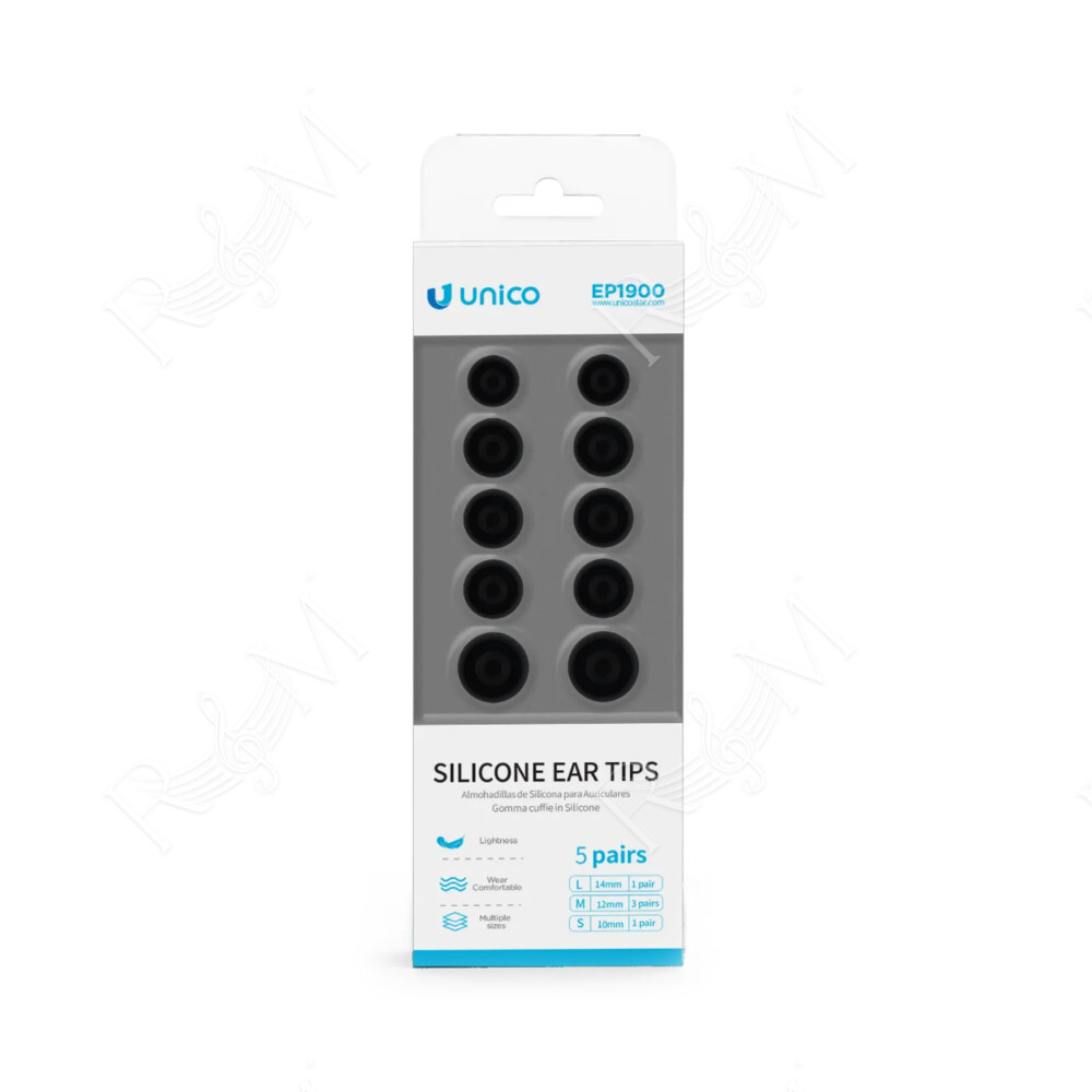 Set di 5 paia auricolari in silicone