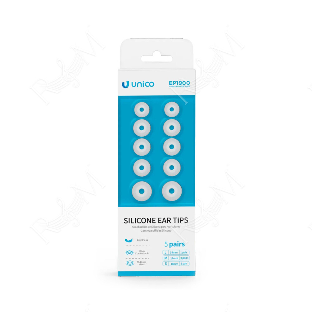 Set di 5 paia auricolari in silicone