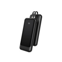 Power bank a ricarica rapida da 10000 mAh con cavi