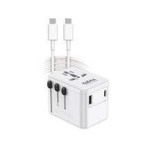 Adattatore da viaggio 2USB con cavo