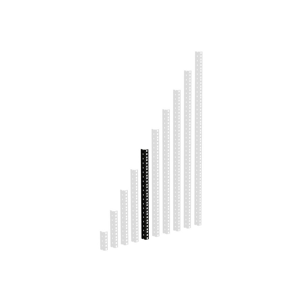 Adam Hall 19" Parts RACK RAIL 10 BLACK